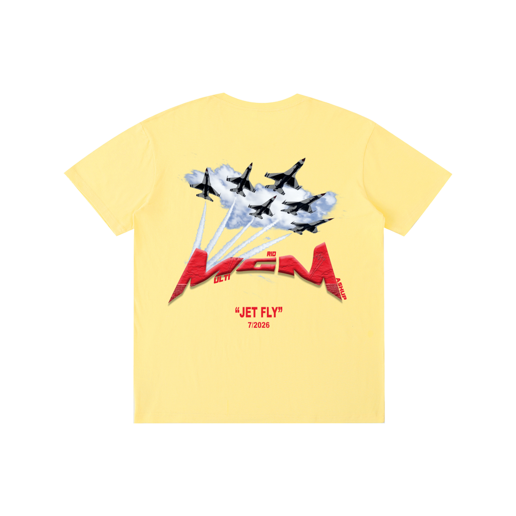 Pure Cotton Unisex T-Shirt "Jet Fly" July Drop