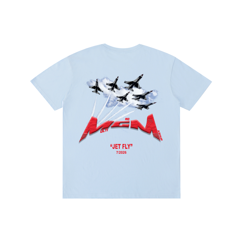 Pure Cotton Unisex T-Shirt "Jet Fly" July Drop