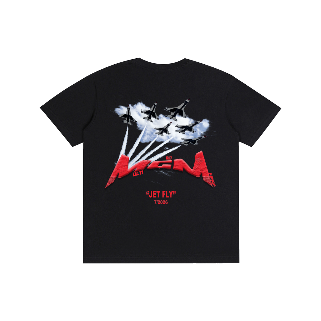 Pure Cotton Unisex T-Shirt "Jet Fly" July Drop