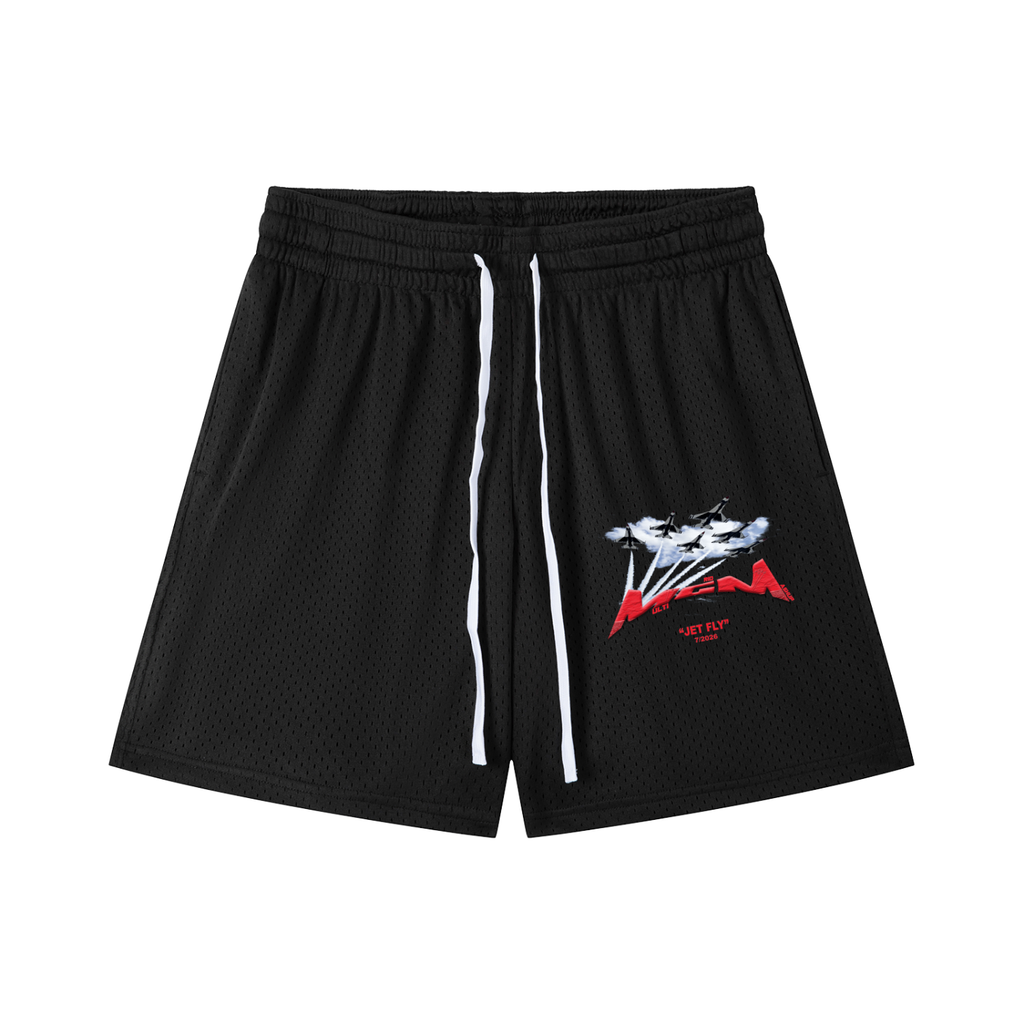 Mesh Drawstring Shorts "Jet Fly" July drop
