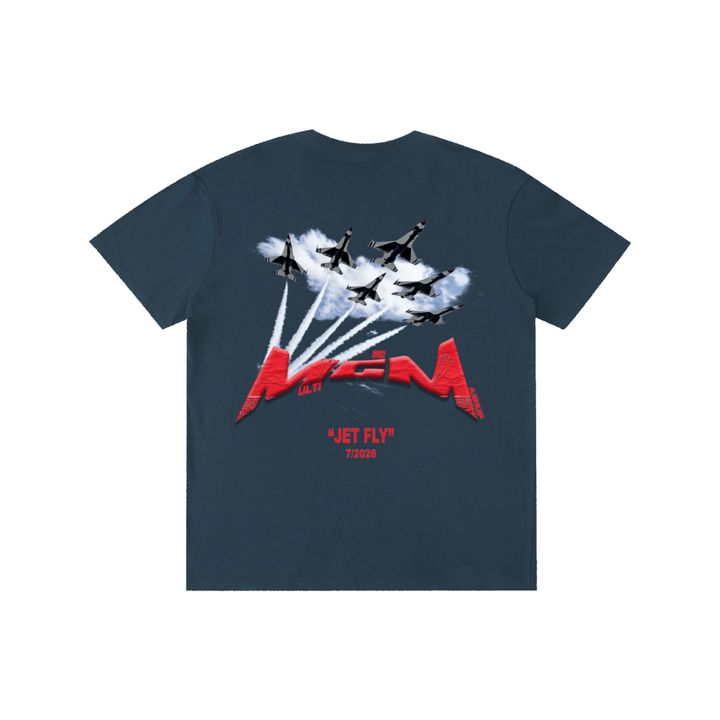 Pure Cotton Unisex T-Shirt "Jet Fly" July Drop