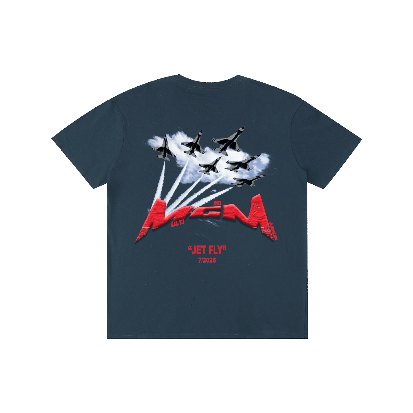 Pure Cotton Unisex T-Shirt "Jet Fly" July Drop