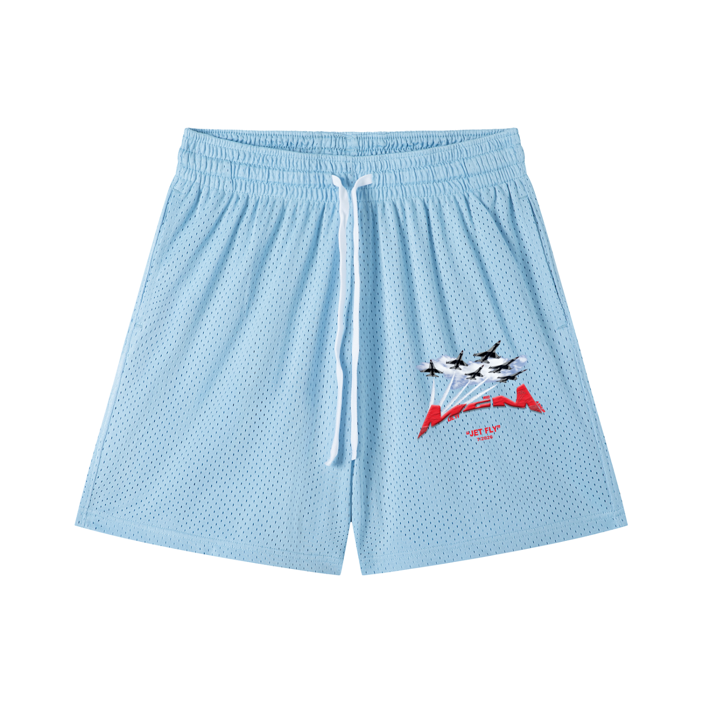 Mesh Drawstring Shorts "Jet Fly" July drop