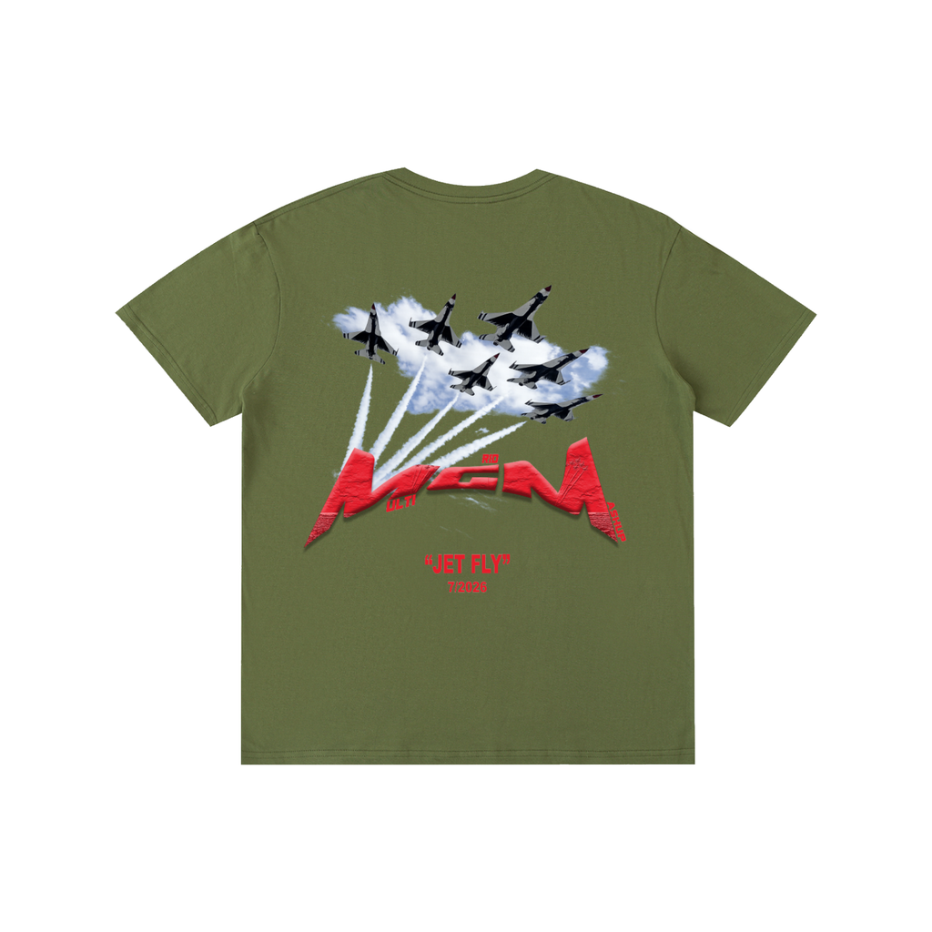 Pure Cotton Unisex T-Shirt "Jet Fly" July Drop
