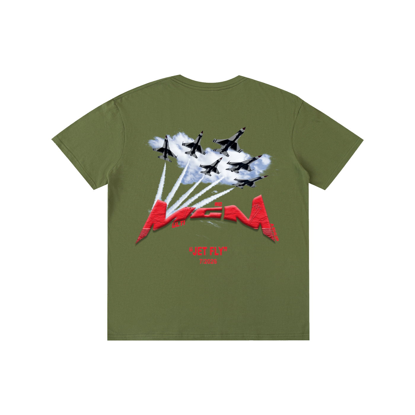 Pure Cotton Unisex T-Shirt "Jet Fly" July Drop