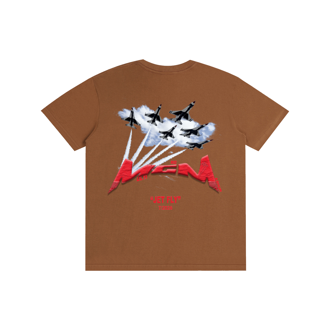 Pure Cotton Unisex T-Shirt "Jet Fly" July Drop