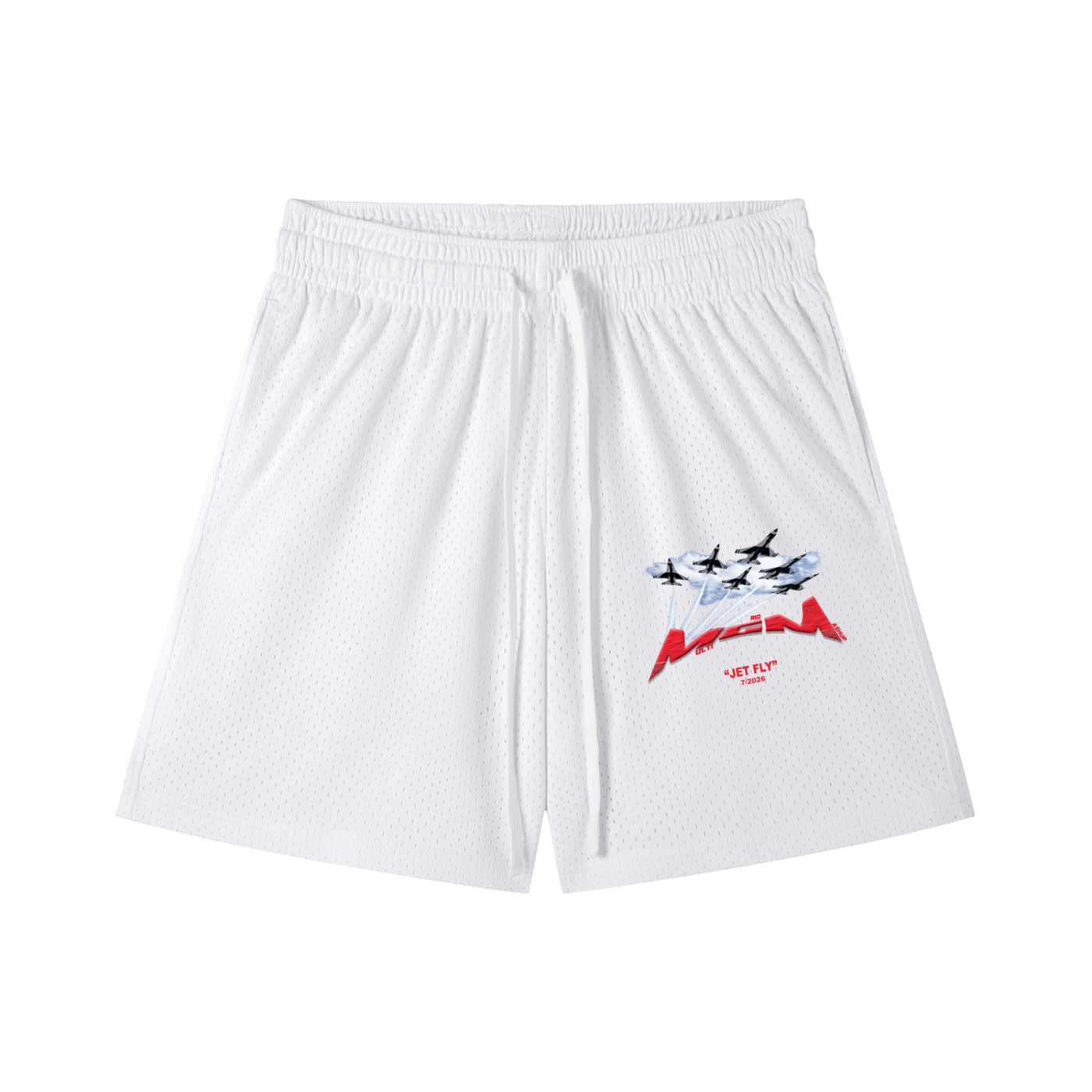 Mesh Drawstring Shorts "Jet Fly" July drop