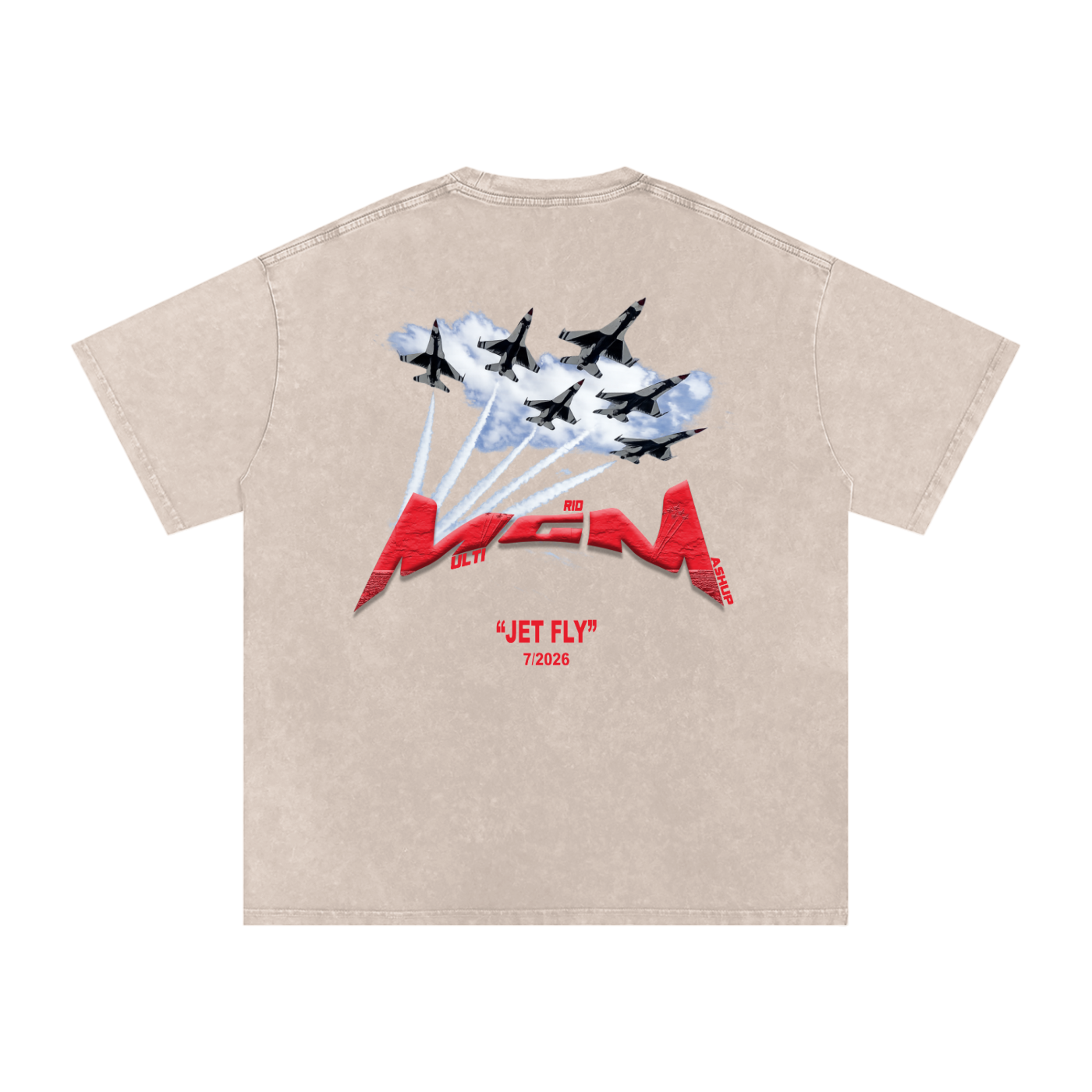 Heavy Tee "jet fly" July