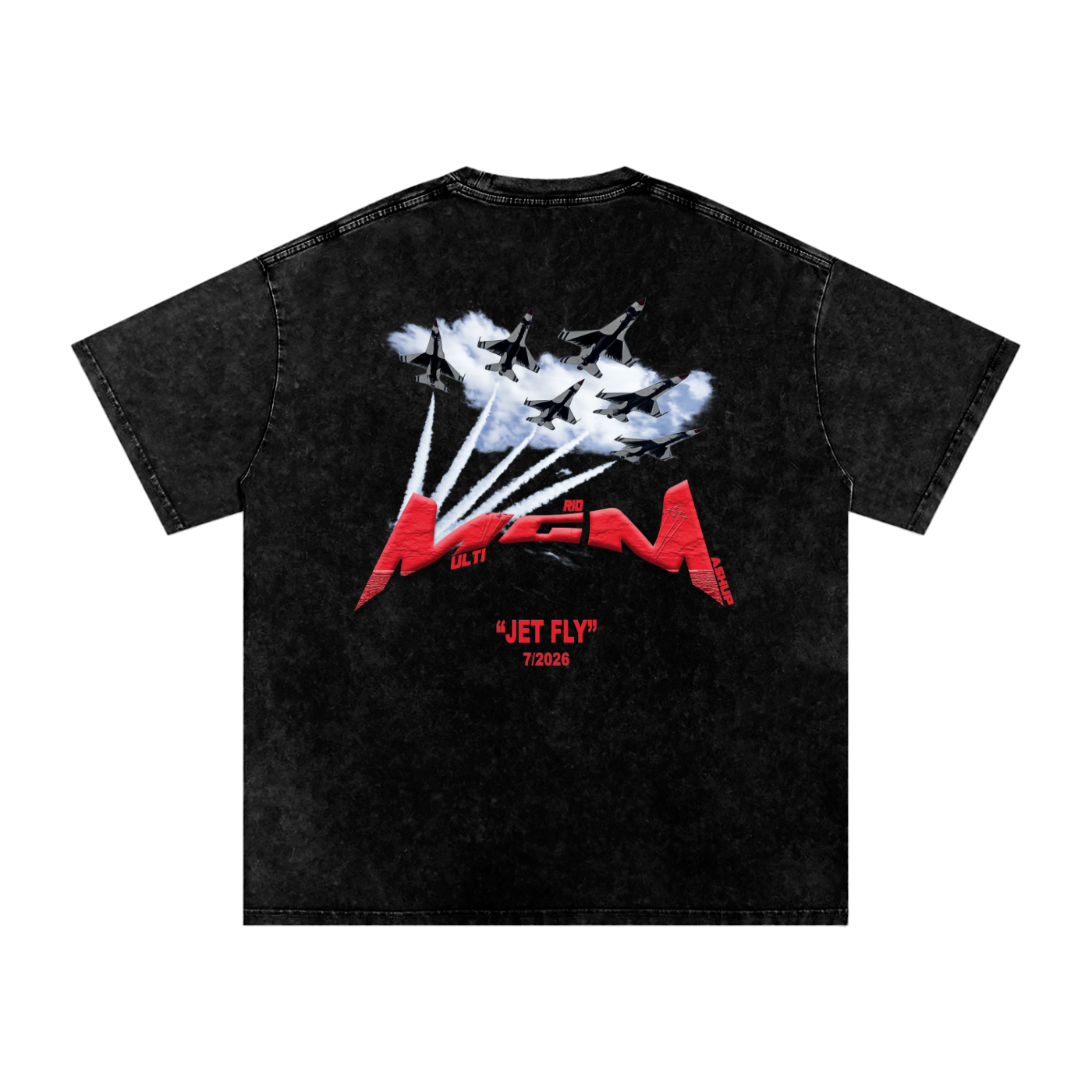 Heavy Tee "jet fly" July