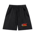 Unisex Vintage Wash Raw Edge Shorts