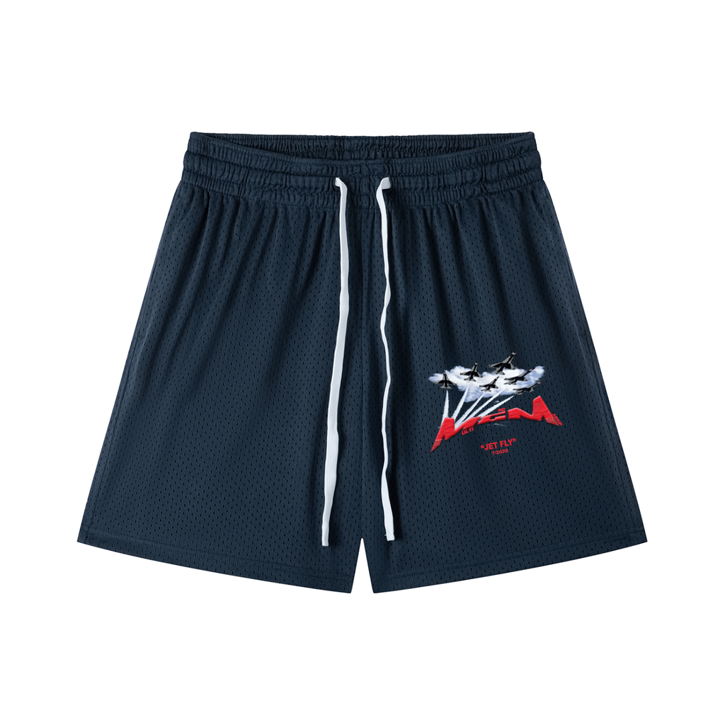 Mesh Drawstring Shorts "Jet Fly" July drop