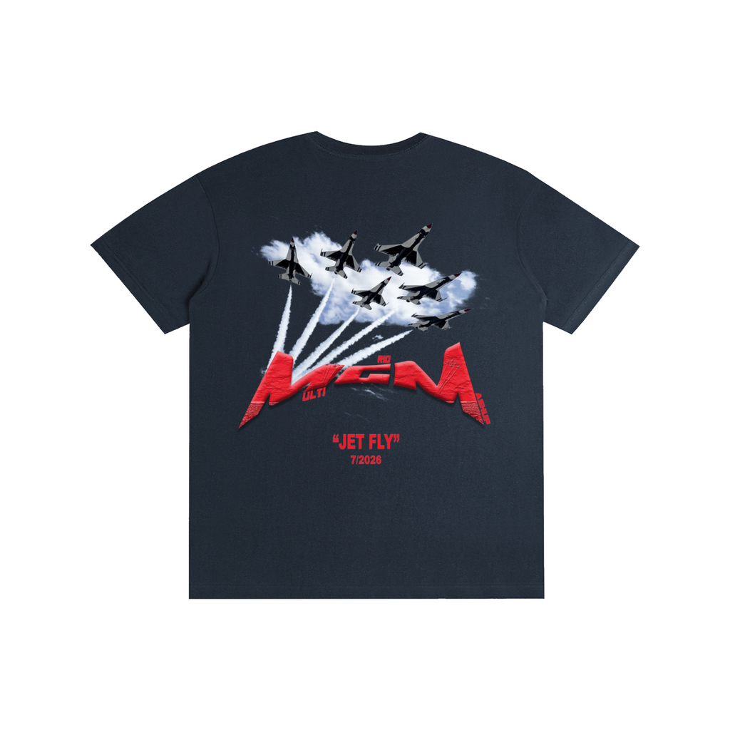 Pure Cotton Unisex T-Shirt "Jet Fly" July Drop