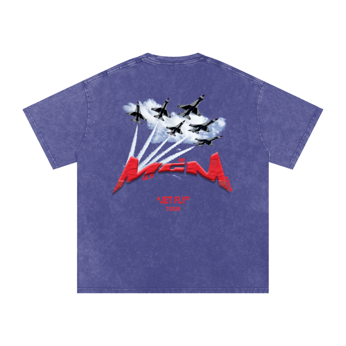 Heavy Tee "jet fly" July