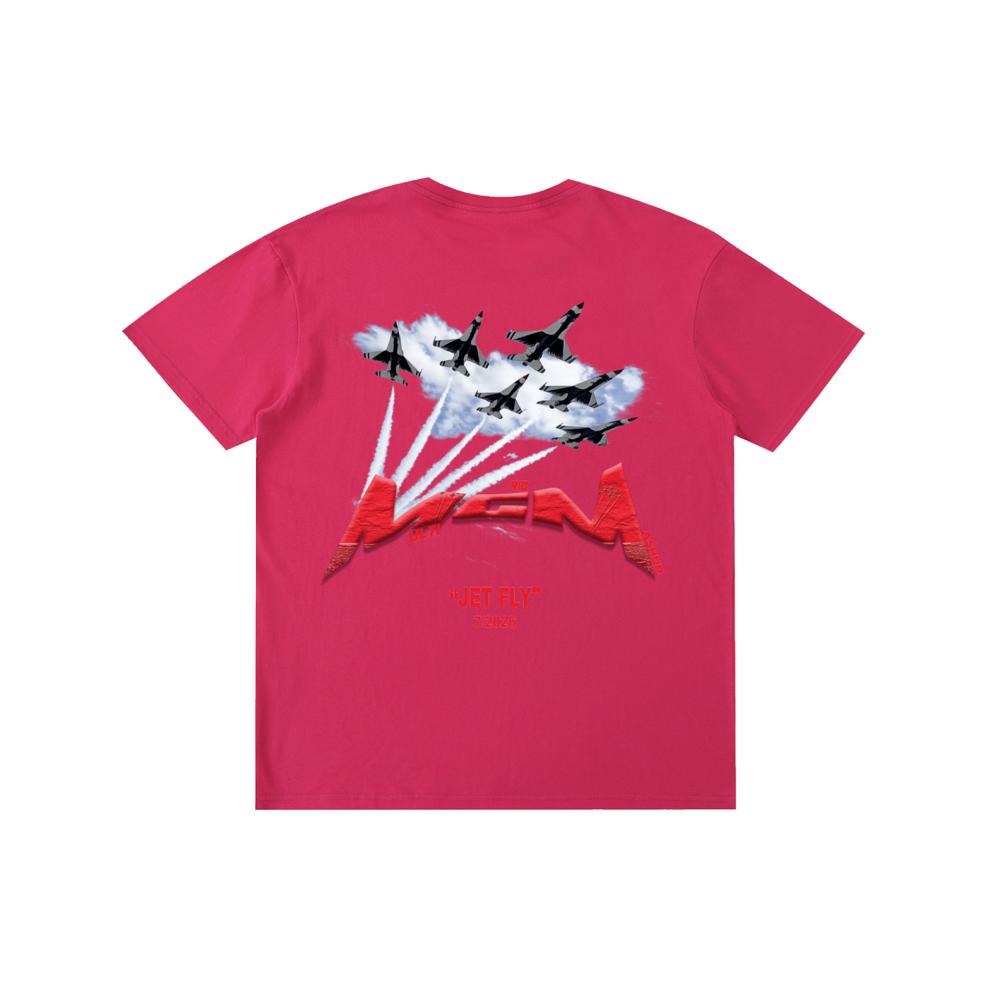 Pure Cotton Unisex T-Shirt "Jet Fly" July Drop