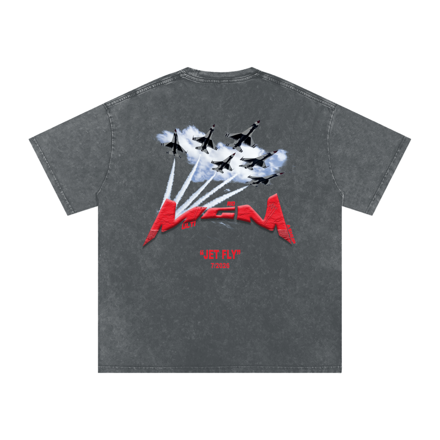 Heavy Tee "jet fly" July