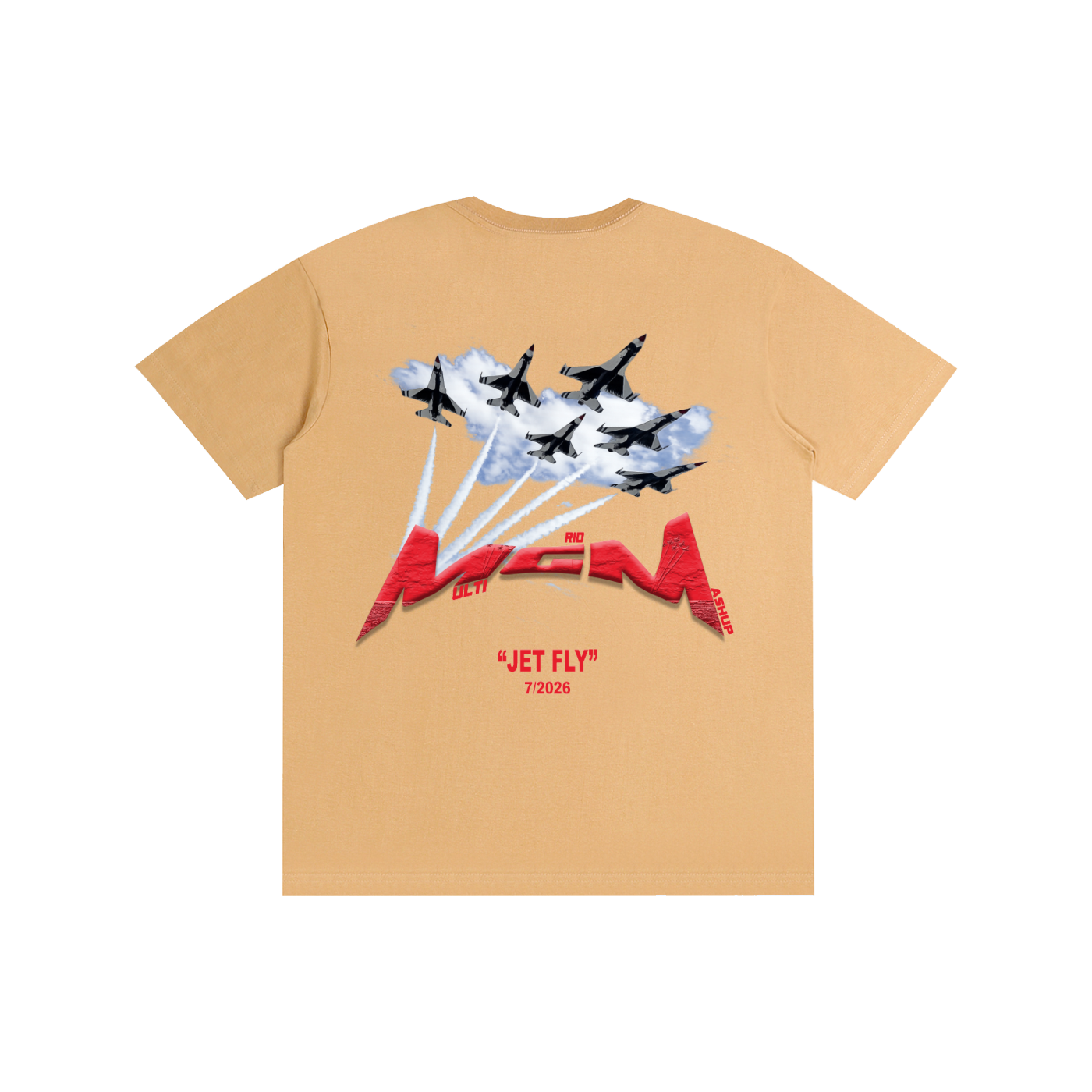Pure Cotton Unisex T-Shirt "Jet Fly" July Drop